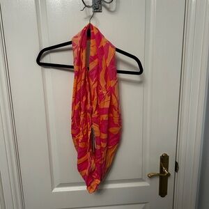 Vibrant Pink and Orange Women's Scarf - NWT